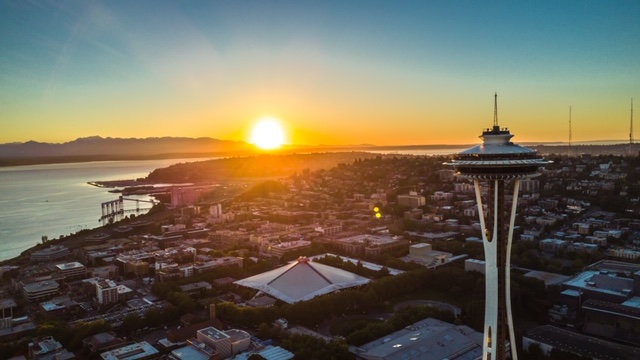 Sun Sets on Seattle
