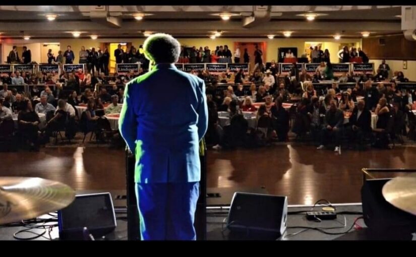 Sonics Guy Kris Brannon speaks at Mark Lindquist kickoff